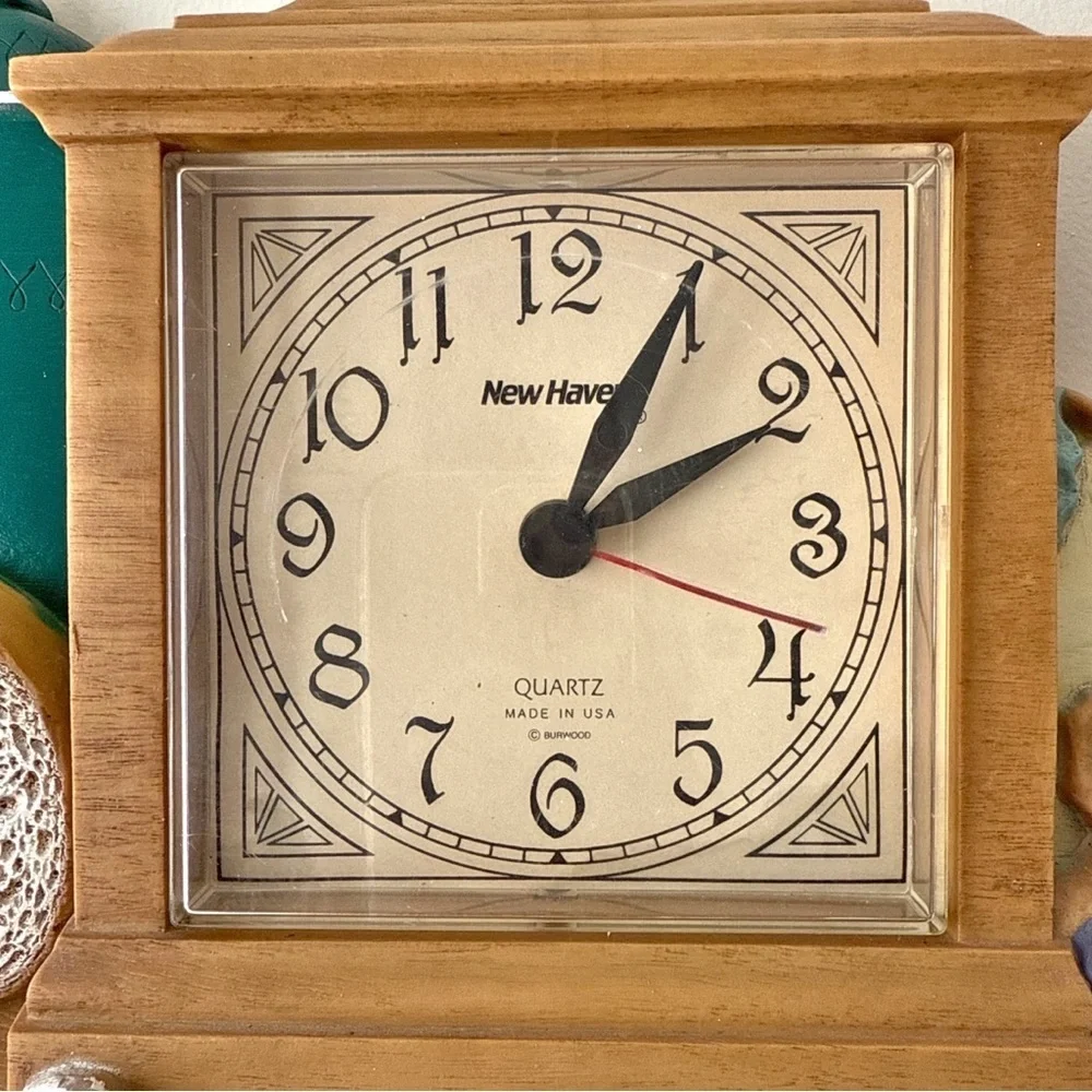 1985 Burwood Wall Clock Farmhouse Kitchen Decor Matthew 6:11 Daily Bread Verse